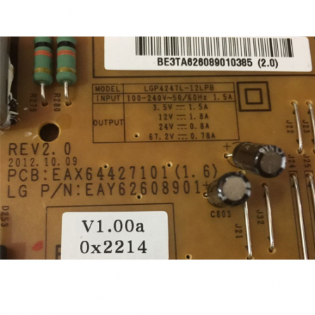 Fuente Alimentación LG EAY62608901 EAX64427101 (1.6)