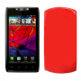 Funda Silicona Lisa Motorola Razr XT910 Rojo