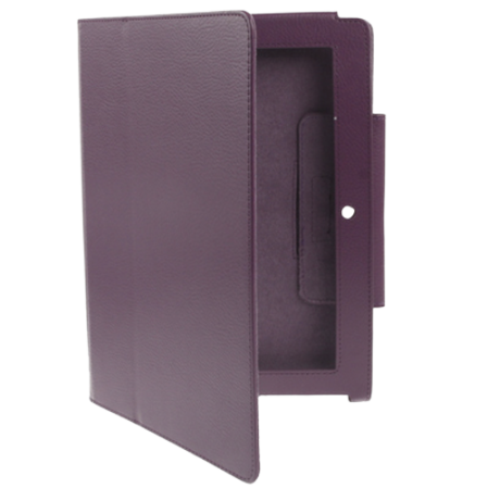 Funda Cuero con Soporte para Tablet Sony S1 Morada