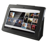 Funda Cuero con Soporte para Tablet Sony S1 Negra