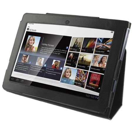 Funda Cuero con Soporte para Tablet Sony S1 Negra