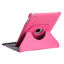 Funda de Cuero con Soporte Gira 360 iPad 2 / 3 / 4 Rosa