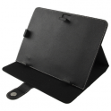 Funda de Cuero con Soporte para Tablet 8" Negro
