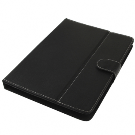Funda de Cuero con Soporte para Tablet 8" Negro
