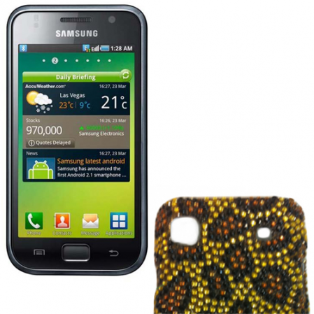 Funda Plastica  Diamantes Leopardo  Samsung i9000
