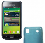 Funda plastica Efecto Lluvia Samsung i9000 Azul