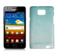 Funda plastica Efecto Lluvia Samsung i9100 Azul