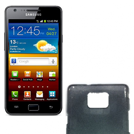 Funda plastica Efecto Lluvia Samsung i9100 Negra