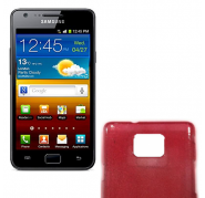 Funda plastica Efecto Lluvia Samsung i9100 Roja