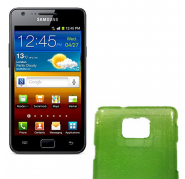 Funda plastica Efecto Lluvia Samsung i9100 Verde