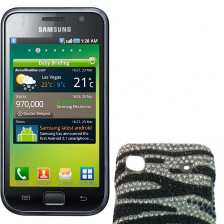 Funda Plastica Diamantes Cebra Samsung i9000