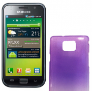 Funda rigida Morada Efecto lluvia Samsung i9100
