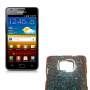 Funda rigida Samsung I9100 Negra/Azul Efecto 3D