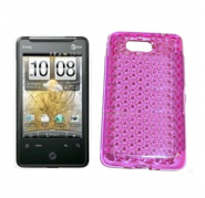 Funda Silicona Gel HTC Aria G9 Rosa Semirrigida