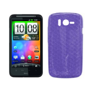 Funda Silicona Gel HTC Desire HD Morado Semirrigida