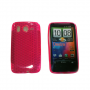 Funda Silicona Gel HTC Desire HD Rosa Semirrigida
