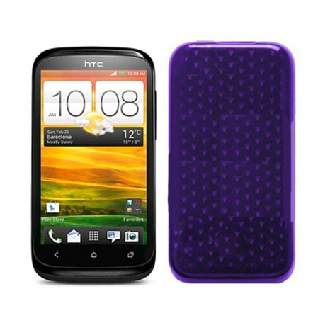 Funda Silicona Gel Htc Desire X T328E Morado