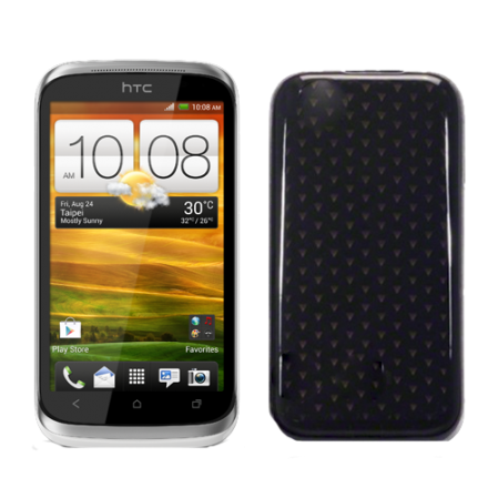 Funda Silicona Gel Htc Desire X T328E Negra