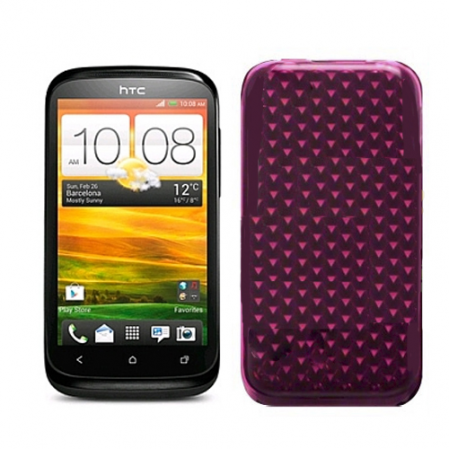Funda Silicona Gel Htc Desire X T328E Rosa
