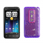 Funda Silicona Gel HTC EVO 3D/G17 Morado Semirrigida