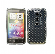 Funda Silicona Gel HTC EVO 3D/G17 Negra Semirrigida