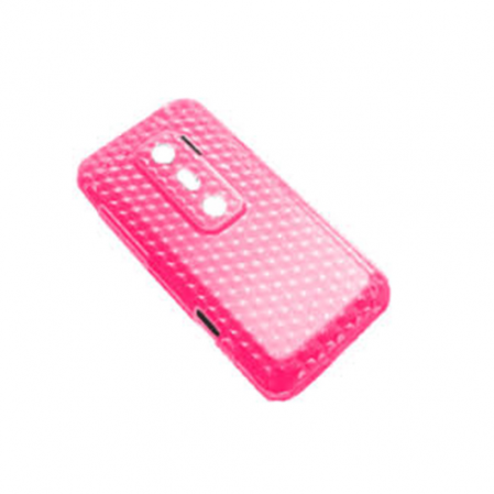 Funda Silicona Gel HTC EVO 3D/G17 Rosa Semirrigida