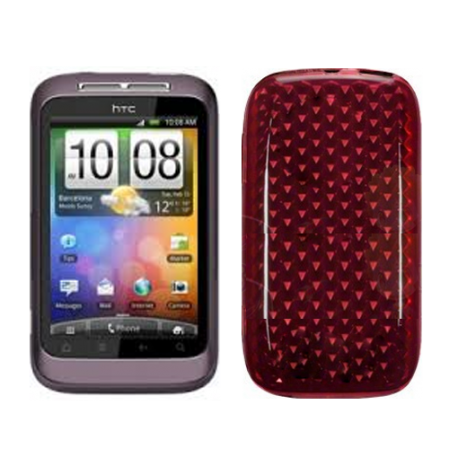 Funda Silicona Gel HTC G13 WildFire S Roja