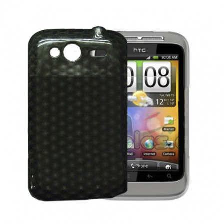 Funda Silicona Gel HTC G13 WildFireS Negra