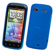 Funda Silicona Gel HTC G14 Sensation Celeste