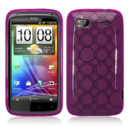 Funda Silicona Gel HTC G14 Sensation Morada