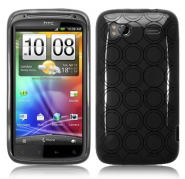 Funda Silicona Gel HTC G14 Sensation Negra