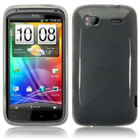 Funda Silicona Gel HTC G14 Sensation Transparente