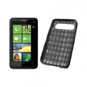 Funda Silicona Gel HTC HD7 Negra Semirrigida