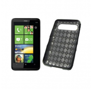 Funda Silicona Gel HTC HD7 Negra Semirrigida