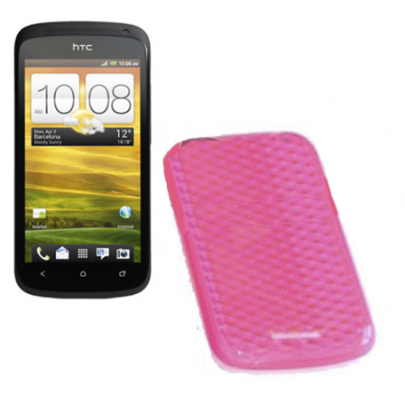 Funda Silicona Gel Htc One S Z520e Rosa