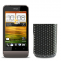 Funda Silicona Gel Htc One V Negro
