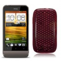Funda Silicona Gel Htc One V Rojo