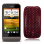 Funda Silicona Gel Htc One V Rojo