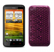 Funda Silicona Gel Htc One X Rosa