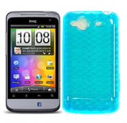 Funda Silicona Gel HTC Salsa/G15 celeste Semirrigida