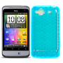 Funda Silicona Gel HTC Salsa/G15 celeste Semirrigida