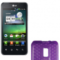 Funda Silicona Gel LG Optimus 2x/P990 Morada Semirrigida