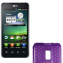 Funda Silicona Gel LG Optimus 2x/P990 Morada Semirrigida