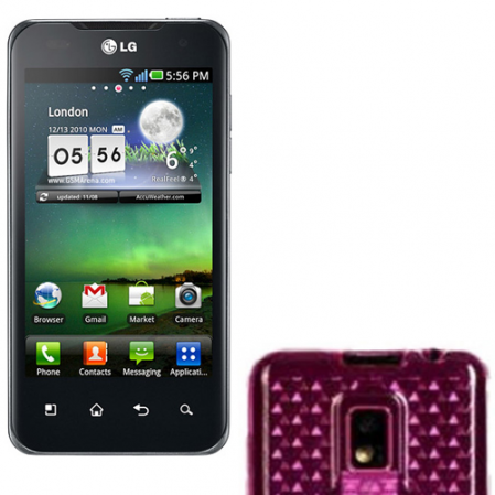Funda Silicona Gel LG Optimus 2x/P990 Rosa Semirrigida