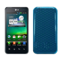 Funda Silicona Gel LG Optimus 2x/P990 celeste