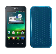 Funda Silicona Gel LG Optimus 2x/P990 celeste