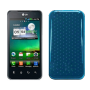 Funda Silicona Gel LG Optimus 2x/P990 celeste