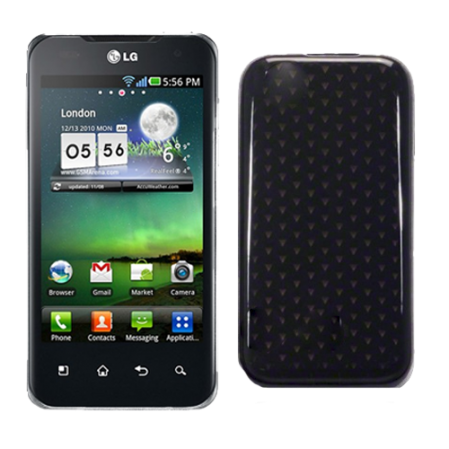 Funda Silicona Gel LG Optimus 2x/P990 Negra