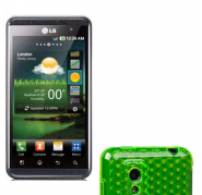 Funda Silicona Gel LG Optimus 3D P920 Verde