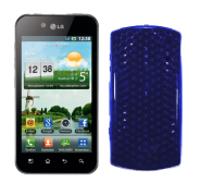 Funda Silicona Gel LG Optimus black P970 Azul